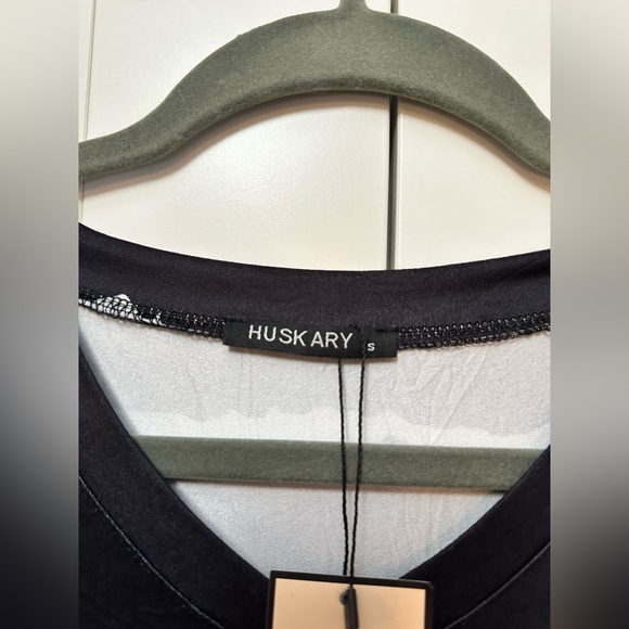 Black and White Horizontal Stripe Dress Drawstring Gather Waist Sz SML NEW! - Picture 3 of 4